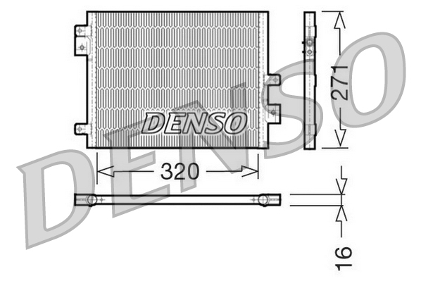 Airco condensor Denso DCN28002