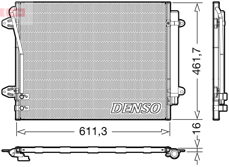 Airco condensor Denso DCN32012