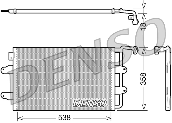 Airco condensor Denso DCN32026