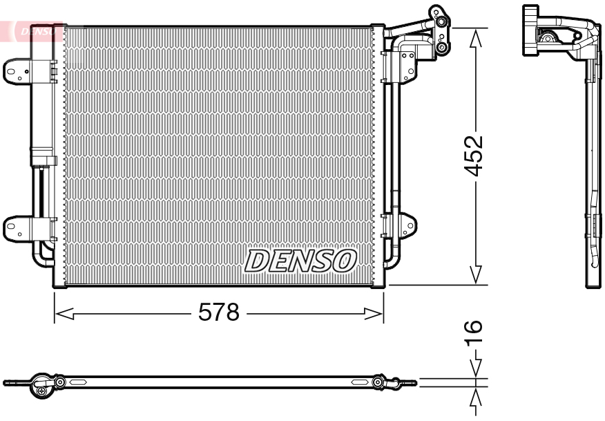 Airco condensor Denso DCN32067