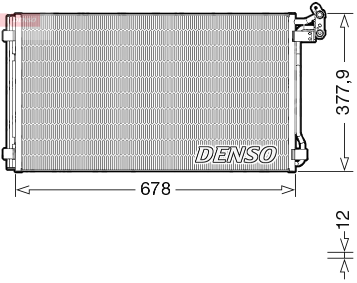 Airco condensor Denso DCN32068