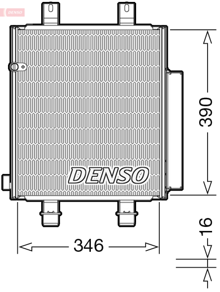 Airco condensor Denso DCN35004