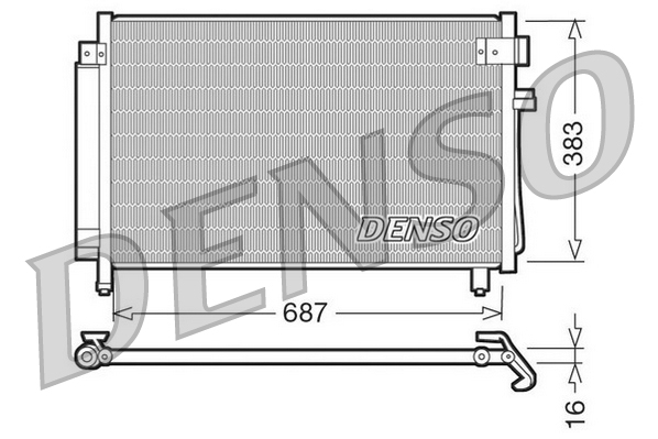Airco condensor Denso DCN36002