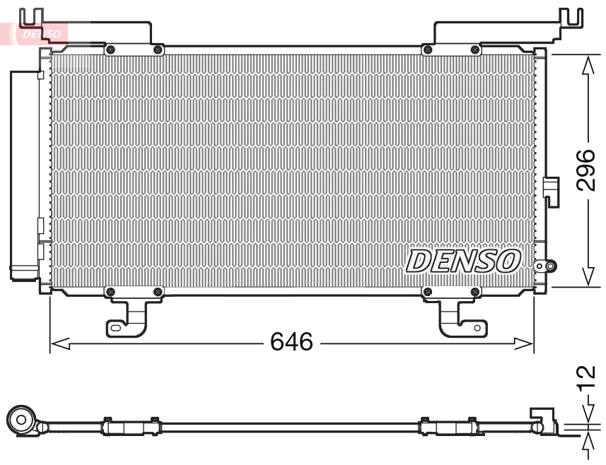 Airco condensor Denso DCN36004