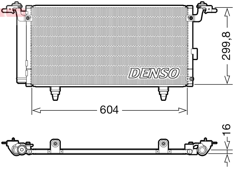 Airco condensor Denso DCN36005