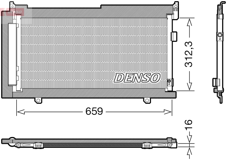 Airco condensor Denso DCN36006