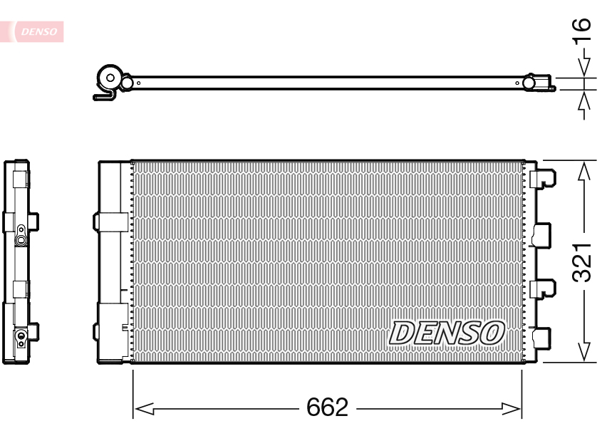 Airco condensor Denso DCN37003