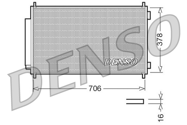 Airco condensor Denso DCN40002