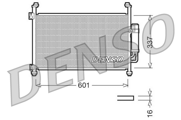 Airco condensor Denso DCN40007