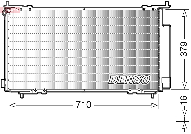 Airco condensor Denso DCN40015