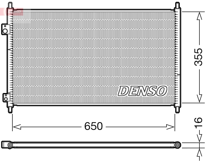 Airco condensor Denso DCN40018