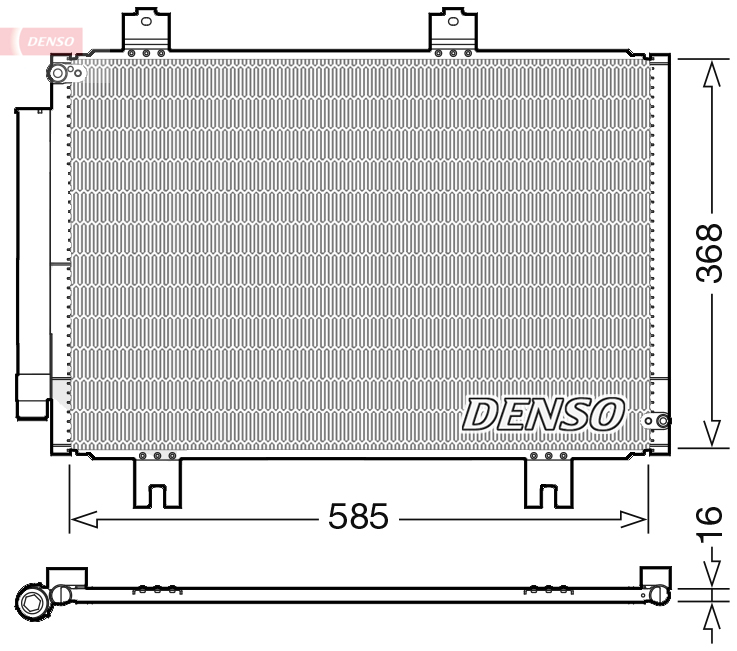 Airco condensor Denso DCN40020