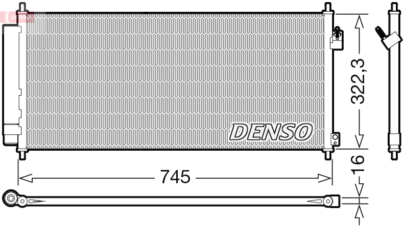 Airco condensor Denso DCN40026