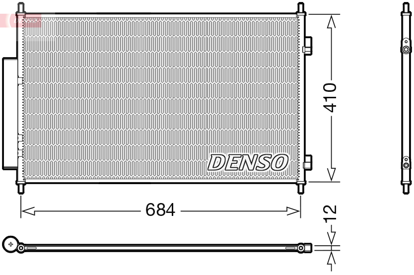 Airco condensor Denso DCN40027