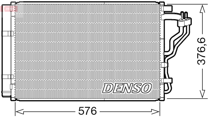 Airco condensor Denso DCN43008