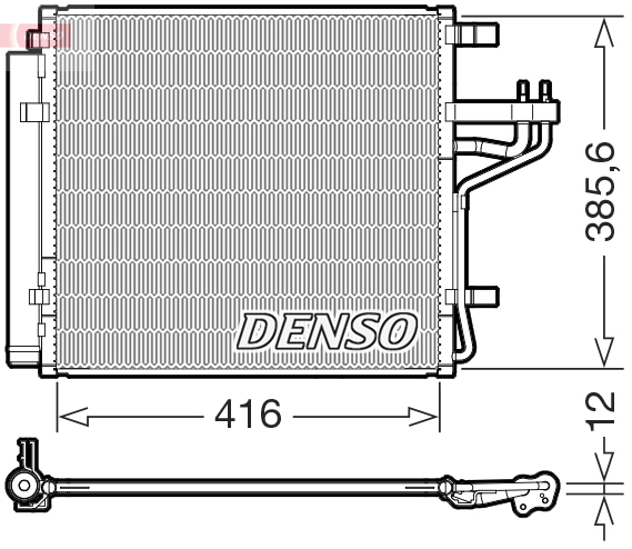 Airco condensor Denso DCN43012