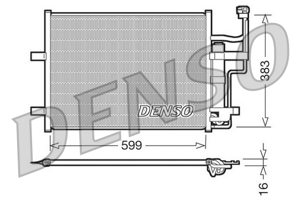 Airco condensor Denso DCN44003