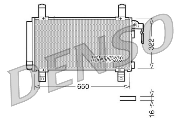 Airco condensor Denso DCN44006