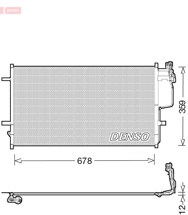 Airco condensor Denso DCN44010