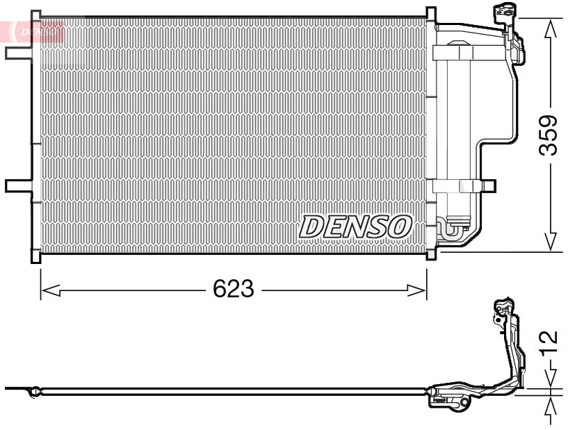 Airco condensor Denso DCN44011