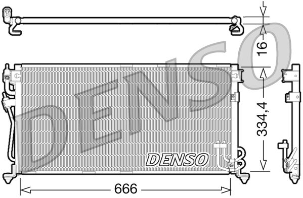 Airco condensor Denso DCN45002