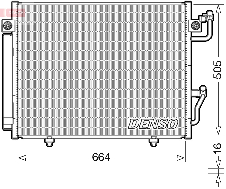 Airco condensor Denso DCN45005