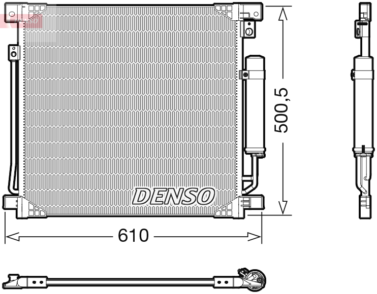 Airco condensor Denso DCN45013