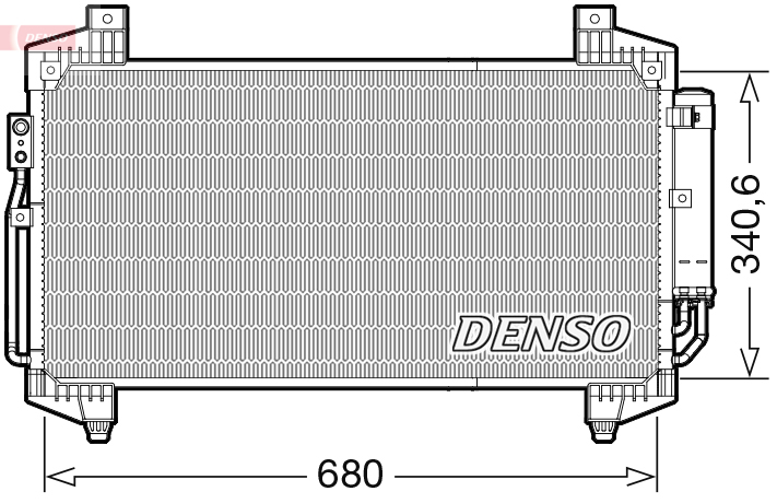 Airco condensor Denso DCN45014