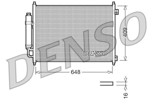 Airco condensor Denso DCN46001