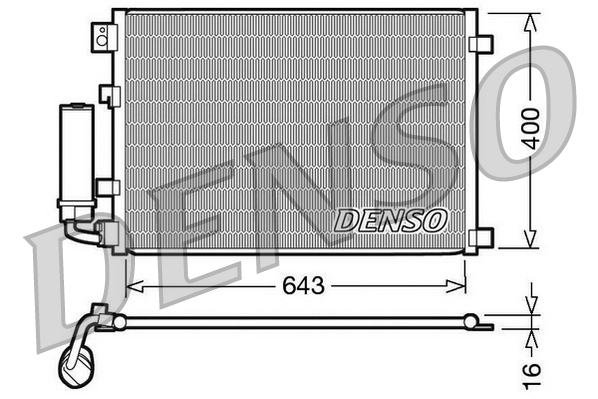 Airco condensor Denso DCN46002