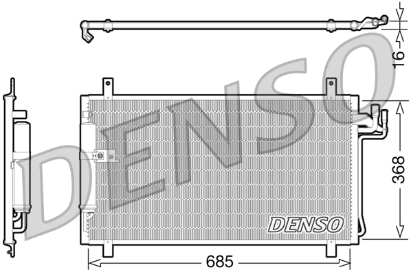 Airco condensor Denso DCN46014