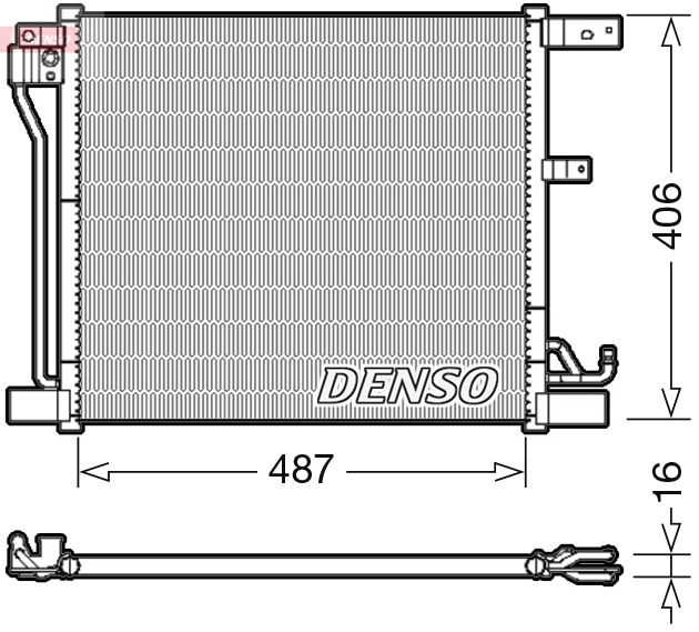 Airco condensor Denso DCN46018