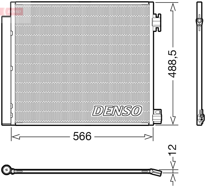 Airco condensor Denso DCN46026