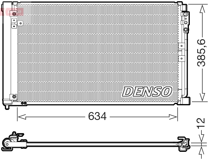 Airco condensor Denso DCN46038