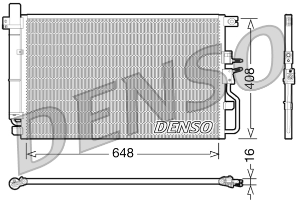 Airco condensor Denso DCN47003