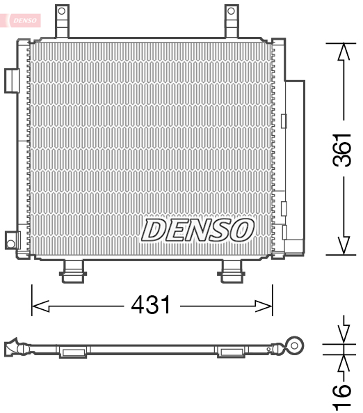 Airco condensor Denso DCN47004