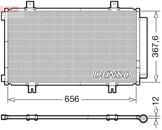 Airco condensor Denso DCN47009