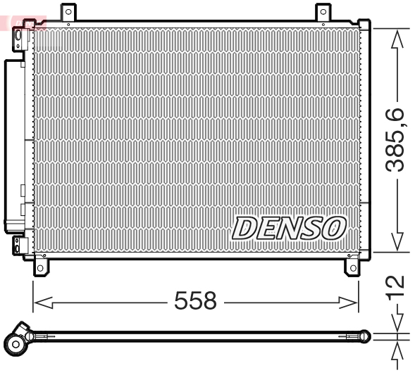 Airco condensor Denso DCN47012