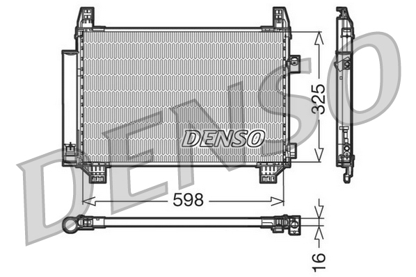 Airco condensor Denso DCN50007