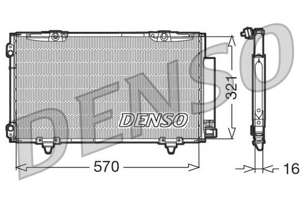 Airco condensor Denso DCN50011