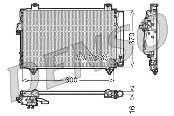 Airco condensor Denso DCN50014