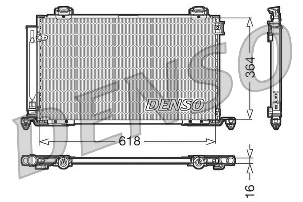 Airco condensor Denso DCN50015