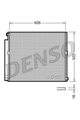Airco condensor Denso DCN50021
