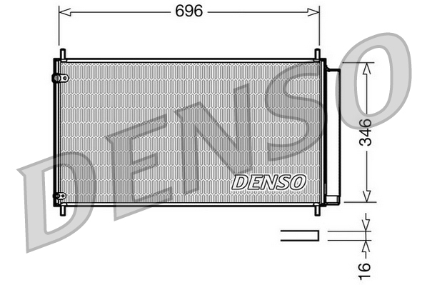 Airco condensor Denso DCN50022