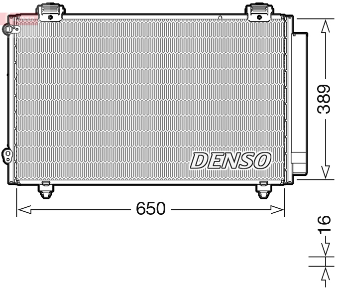 Airco condensor Denso DCN50023