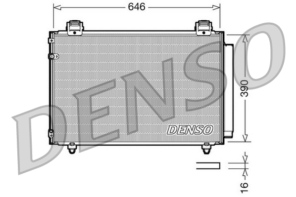 Airco condensor Denso DCN50024