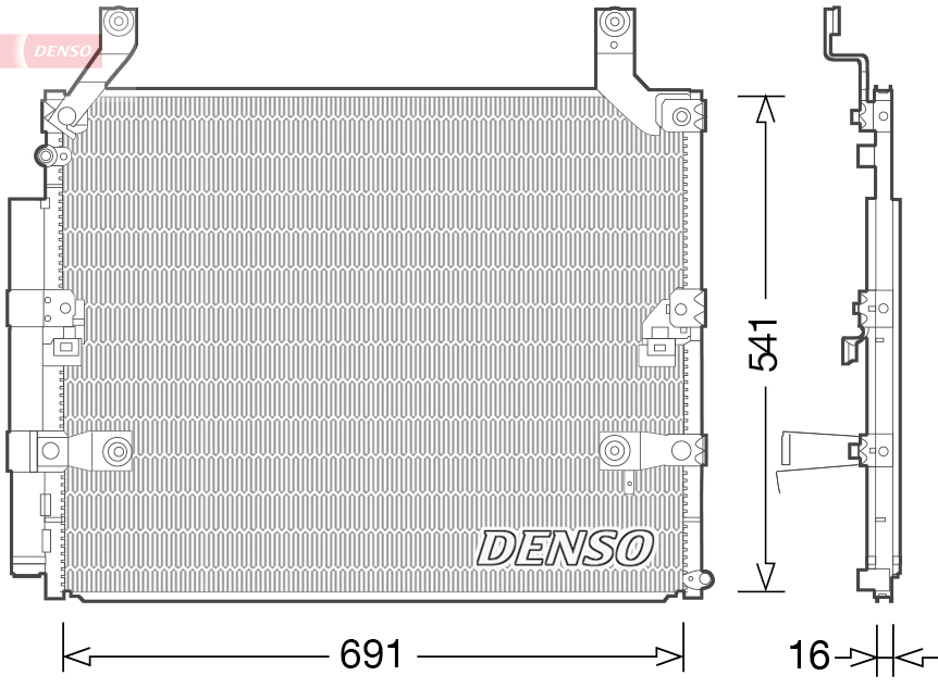 Airco condensor Denso DCN50032