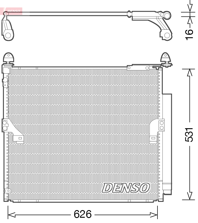 Airco condensor Denso DCN50038