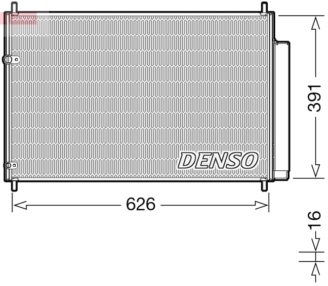 Airco condensor Denso DCN50041