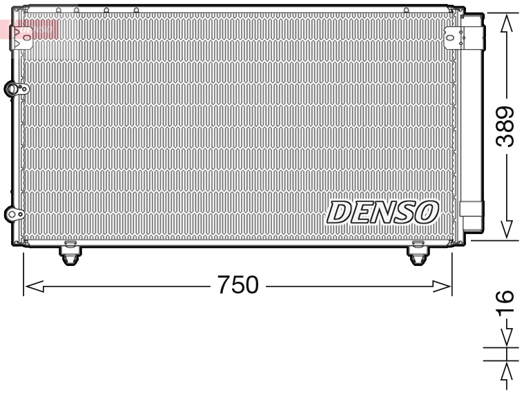Airco condensor Denso DCN50042